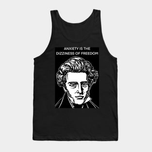 SOREN KIERKEGAARD quote .4 - ink portrait Tank Top